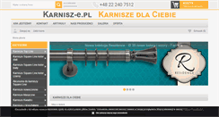 Desktop Screenshot of karnisz-e.pl